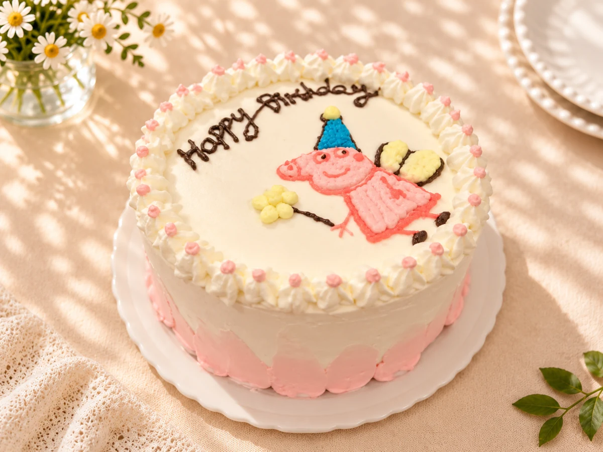 Character cream chiffon cake A
